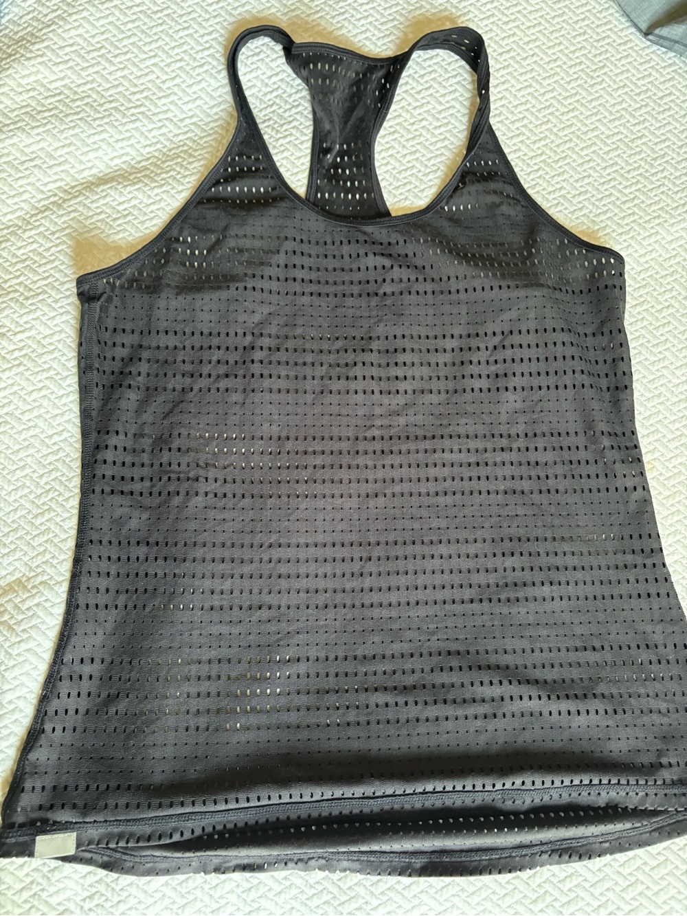 Champion Black Perforated Racerback Tank